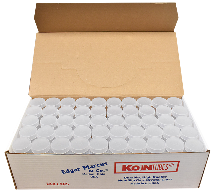 Edgar Marcus Large Dollar Coin Tube - 100 Pack