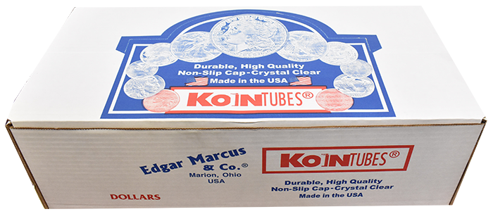 Edgar Marcus Large Dollar Coin Tube - 100 Pack