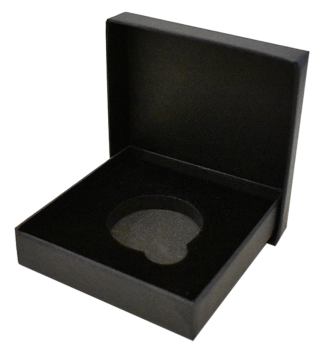 Single Coin Gift Box for Medium Coin Capsules - (M) - Black
