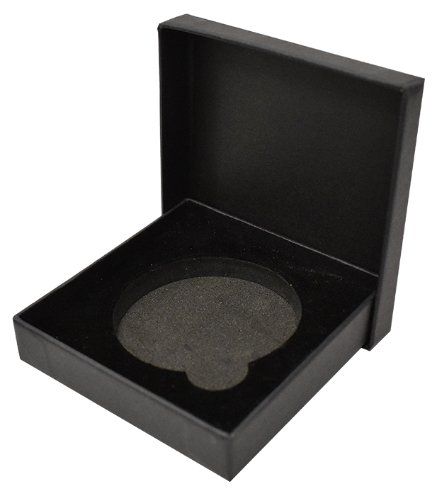 Guardhouse Single Coin Gift Box for Extra Large Coin Capsules - (XL) - Black