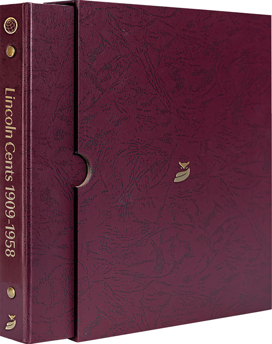 Whitman Prestige Lincoln Cents Album - 1909-1958 Date & Mintmark -Burgundy