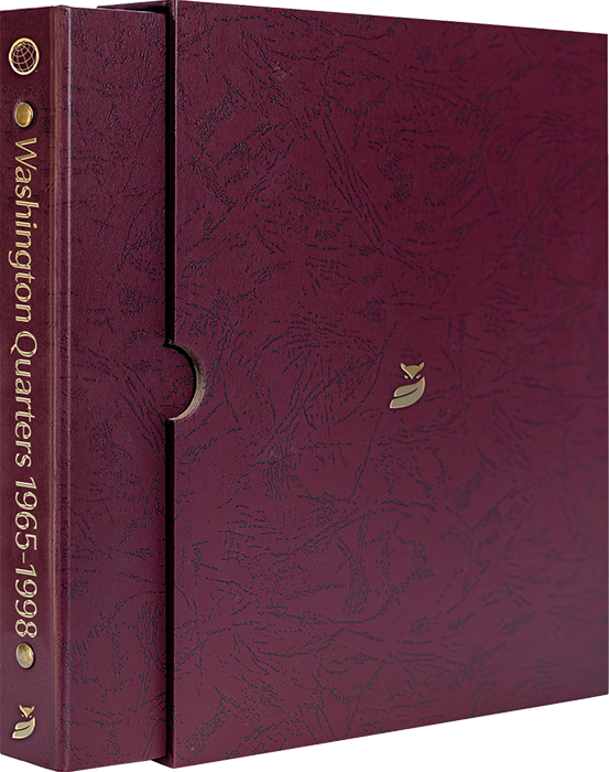 Washington Quarters 1965-1998 - Date & Mintmark Set P, D & S - Burgundy