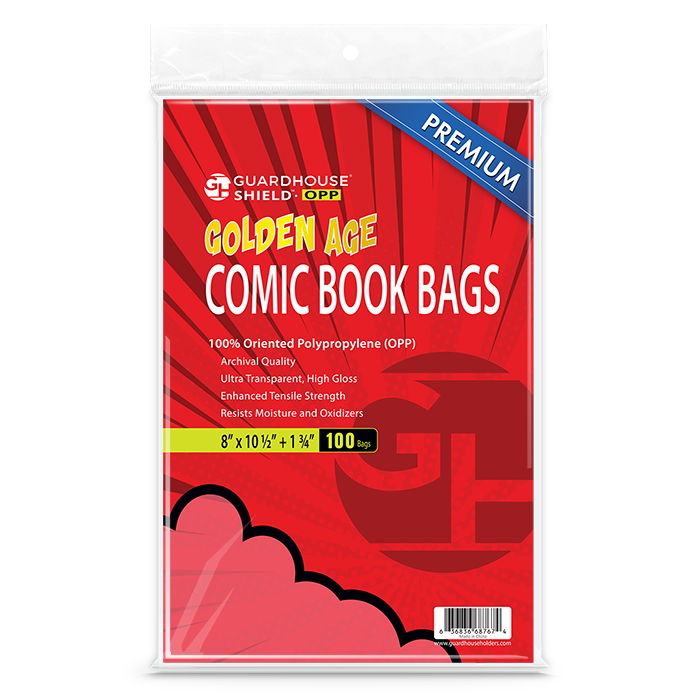 Guardhouse Shield OPP - Golden Comic Premium OPP Comic Bags