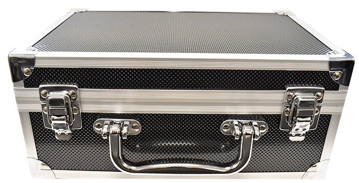 Falcon Series 30 Slab Box - Front Handle - Diamond Pattern - Black