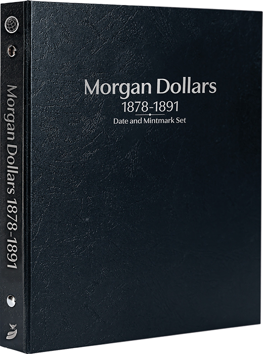 Whitman Prestige Morgan Dollars Album - 1878-1891 - Date & Mintmark Set P, S, CC, & O - Black