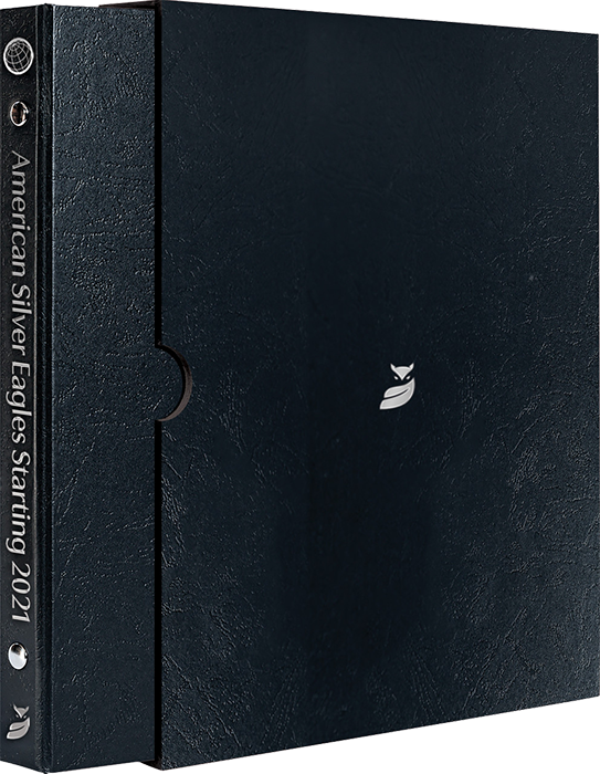Whitman Prestige American Silver Eagle Album - Starting 2021 - Date Set P, S & W - Black