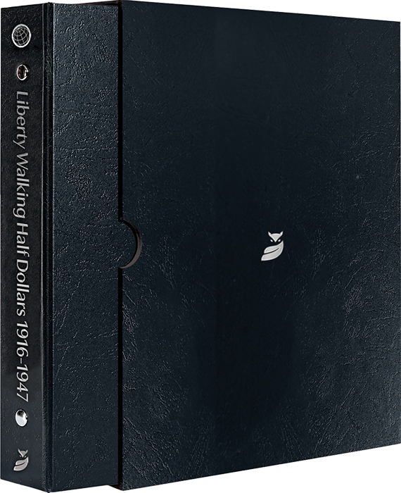 Whitman Prestige Liberty Walking Half Dollars Album 1916-1947 - Date & Mintmark Set P, D & S - Black