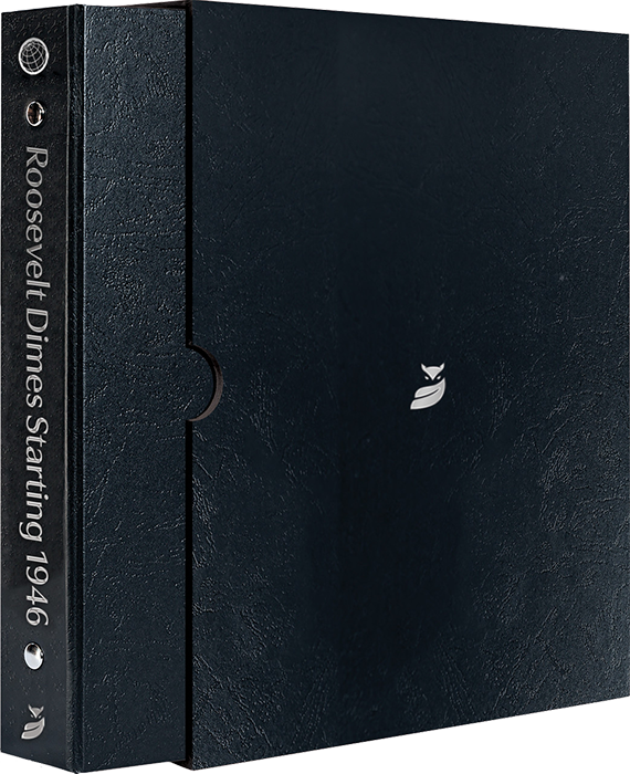Whitman Prestige Roosevelt Dimes Album - Starting 1946 - Date & Mintmark Set P, D & S - Black