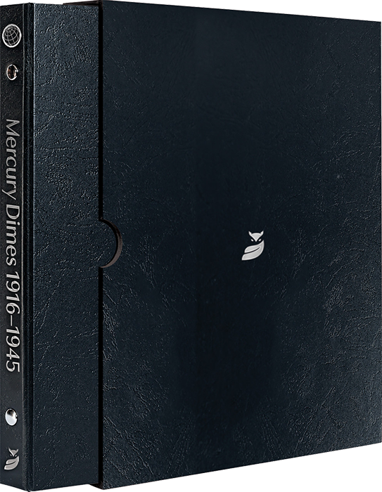 Whitman Prestige Mercury Dimes Album - 1916-1945 - Date & Mintmark Set P, D & S - Black