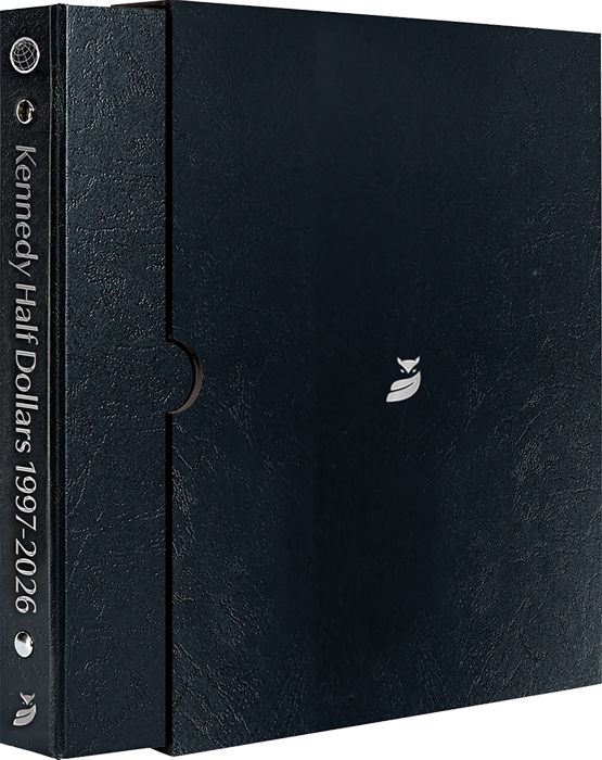 Whitman Prestige Kennedy Half Dollars Album 1997-2026 - Date & Mintmark Set P, D & S - Black