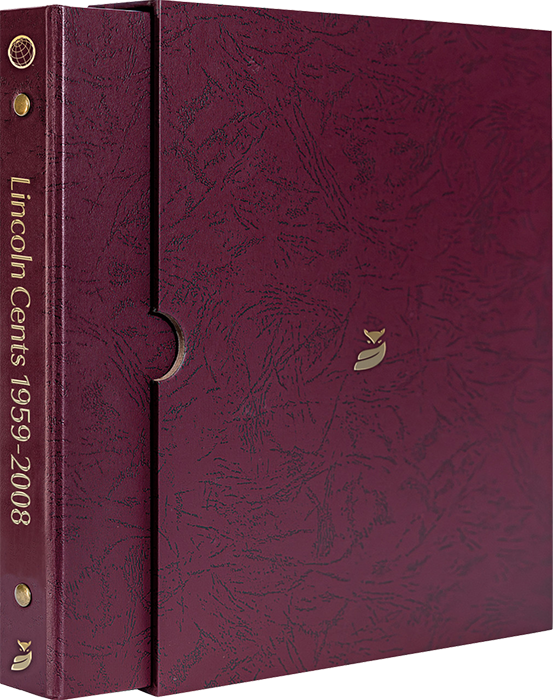 Whitman Prestige Lincoln Cents Album - 1959-2008 - Date & Mintmark Set P, D & S - Burgundy