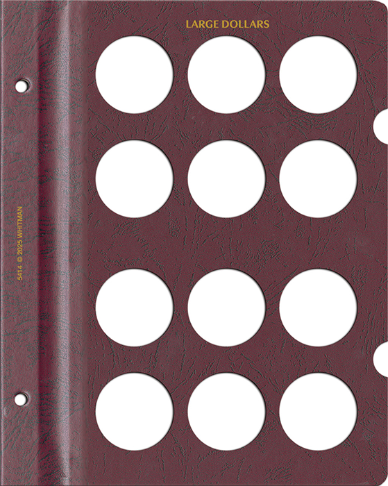 Whitman Prestige Large Dollar Album -Blank Page - Burgundy