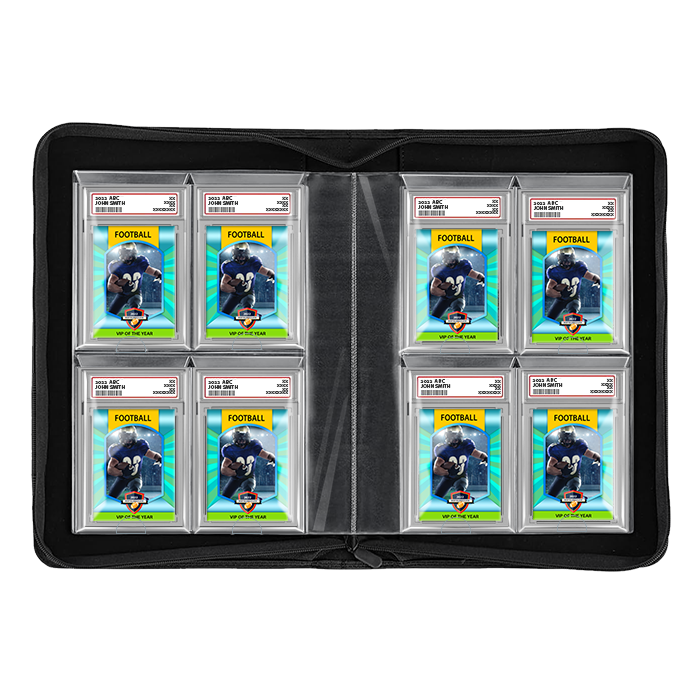 Guardhouse Graded Trading Card Zipper Folio for 40 PSA Card Slabs - Charcoal