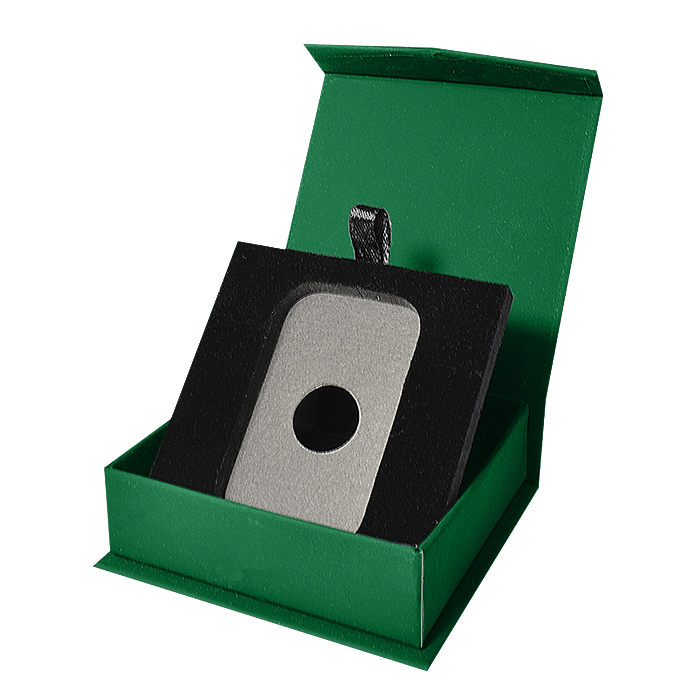Magnetic Lid Capsule Box for 1oz Sliver Bar - Hunter Green