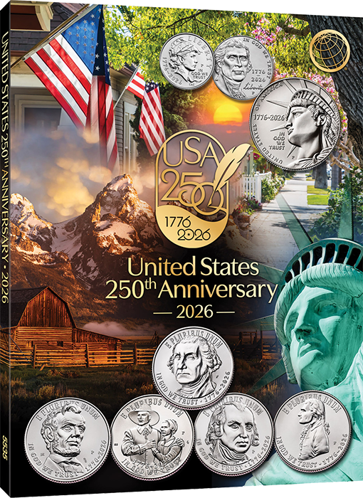 Official Whitman Folder - Single Mint 2026 - 250th America Celebration