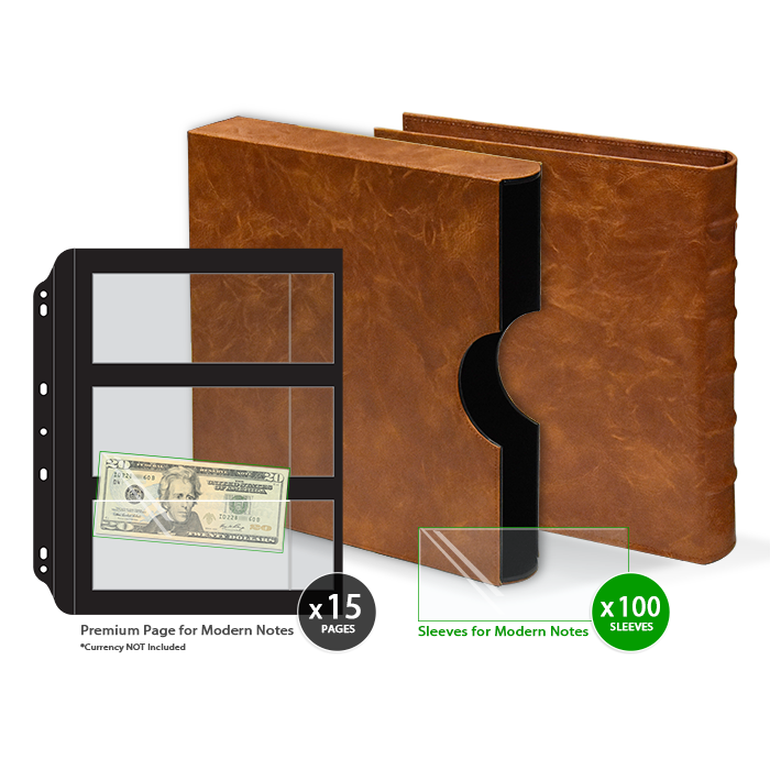 Deluxe Currency Album for Modern Notes with Slipcase