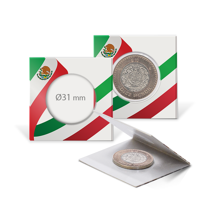 Guardhouse 2x2 Paper Coin Flip for Half/Small Dollar/Quarter - Mexican Flag Print