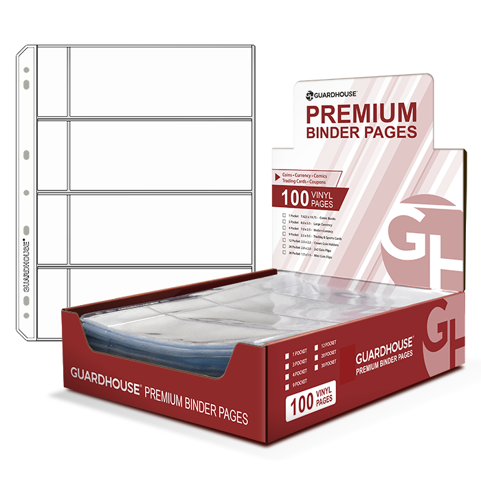 Guardhouse 4 Pocket Notebook Pages for Modern Currency -  100 Pack