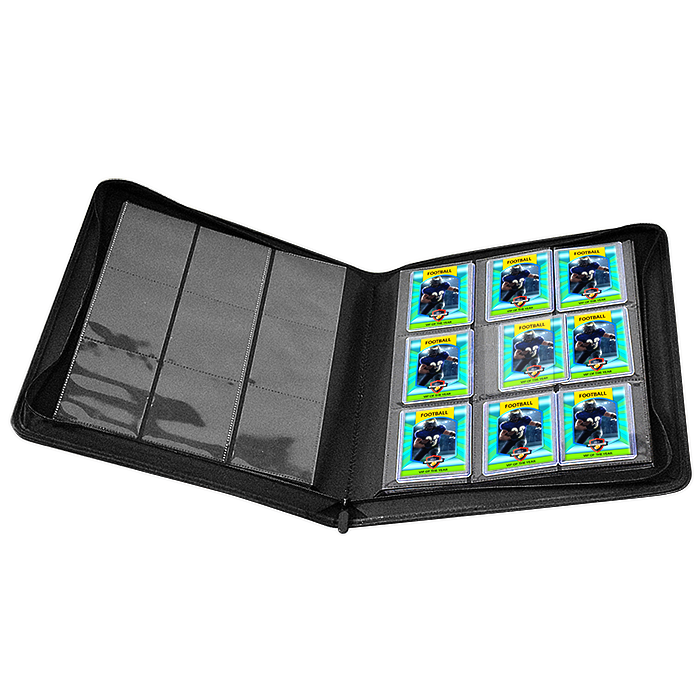 Guardhouse 9 Pocket Zipper Folio for Sentry Card Holders - Charcoal