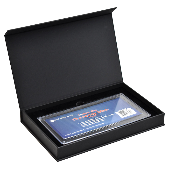 Guardhouse Magnetic Lid Display Box - Holds Guardhouse Currency Slab - Black
