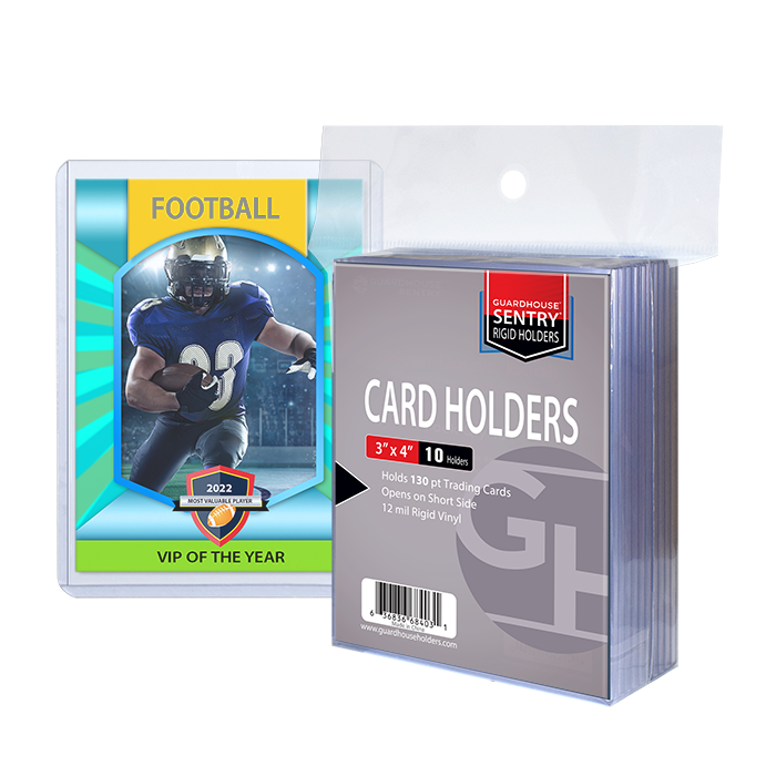 Guardhouse Trading Card Sentry Holders - 3 x 4 - 130 pt Cards - 25 Pack