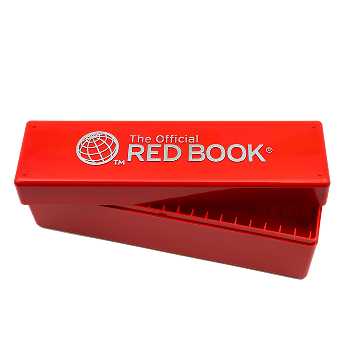 Official Whitman Universal Slab Box - Holds 20 Slabs - Red