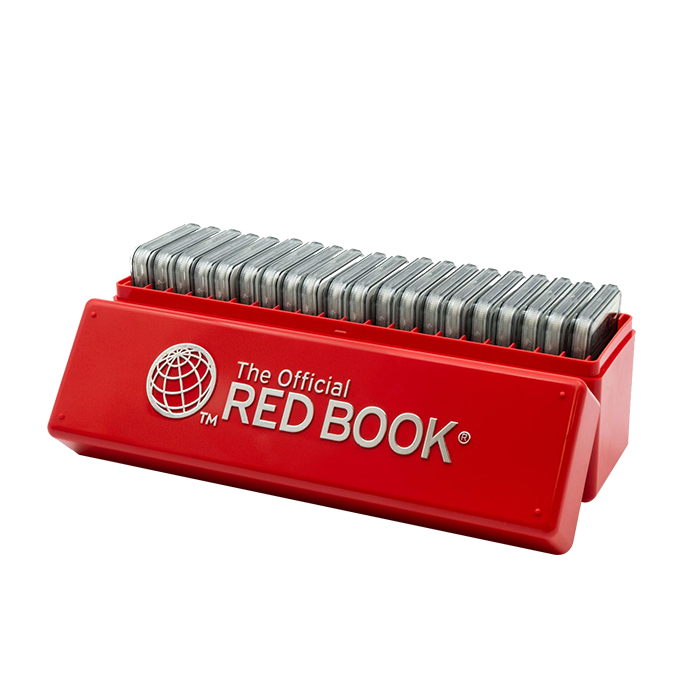 Official Whitman Universal Slab Box - Holds 20 Slabs - Red