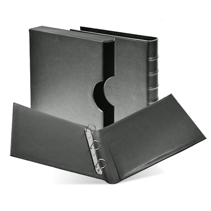 Cornerstone Regular Capacity 3 D-Ring Binder & Slip Case (Gray)