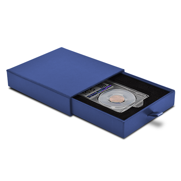 Guardhouse Slider Display Box for Coin Slabs - PCGS/NGC - Blue