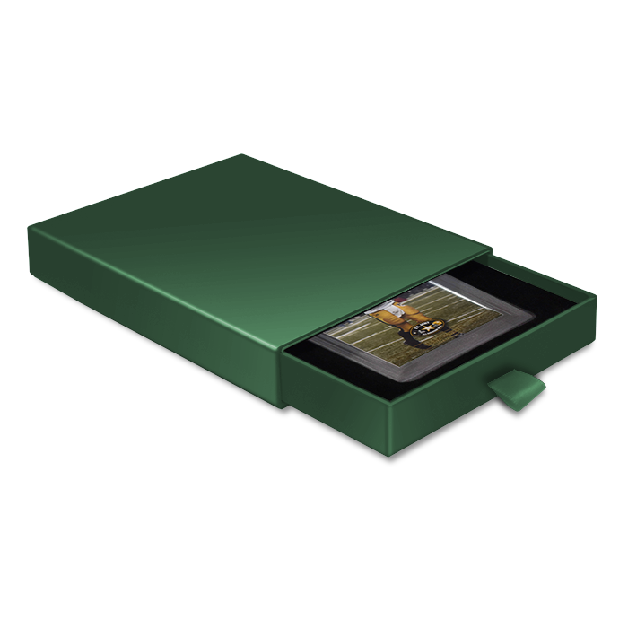 Guardhouse Slider Display Box for Trading Card Slabs - Beckett - Green
