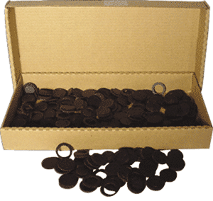 14mm Air Tite Black Rings - Bulk Pack 250