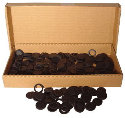 15mm Air Tite Black Rings - Bulk Pack 250