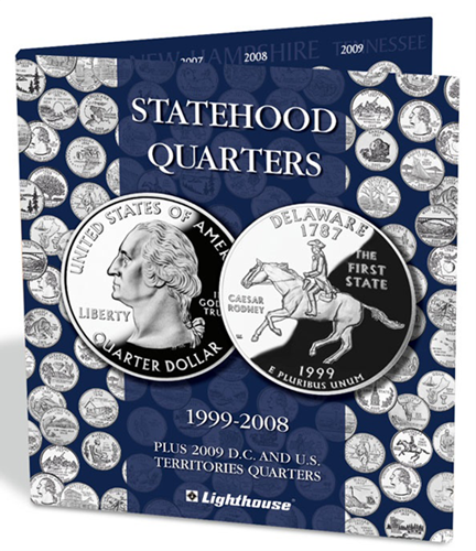 Lighthouse State Quarters Folder with DC & Territories