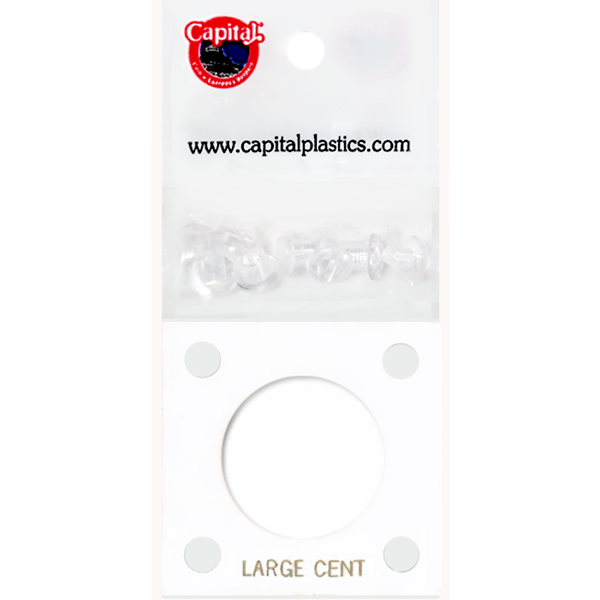 Capital Plastics 144 Coin Holder White - Lg. Cent ( 29 mm )