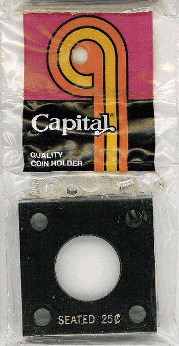 Capital Plastics 144 Coin Holder - Liberty Seated Quarter