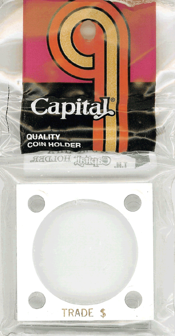 Capital Plastics 144 Coin Holder / White - Trade Silver Dollar