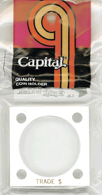 Capital Plastics 144 Coin Holder White - Trade Silver Dollar