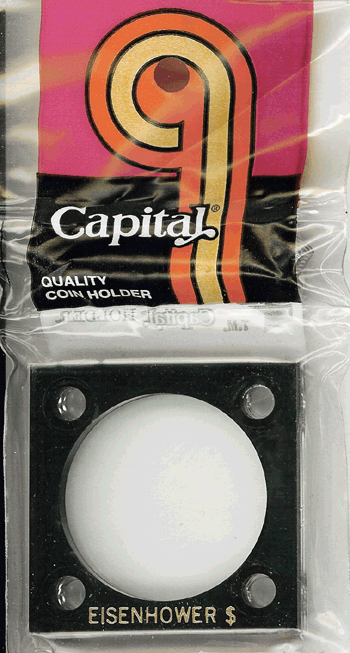 Capital Plastics 144 Coin Holder - Eisenhower Silver Dollar