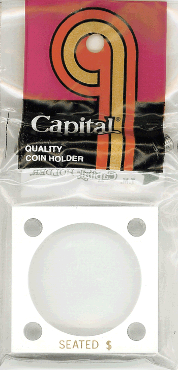 Capital Plastics 144 Coin Holder / White - Seated Liberty Dollar
