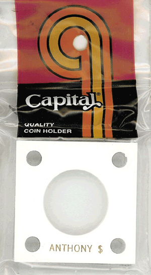 Capital Plastics 144 Coin Holder White - S.B.A. Dollar