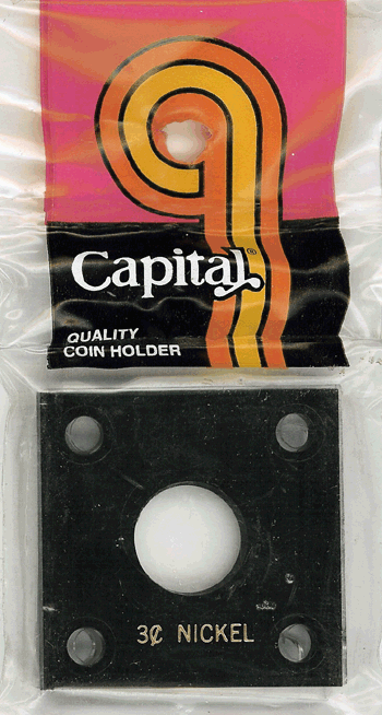 Capital Plastics 144 Coin Holder - 3 Cent Nickel