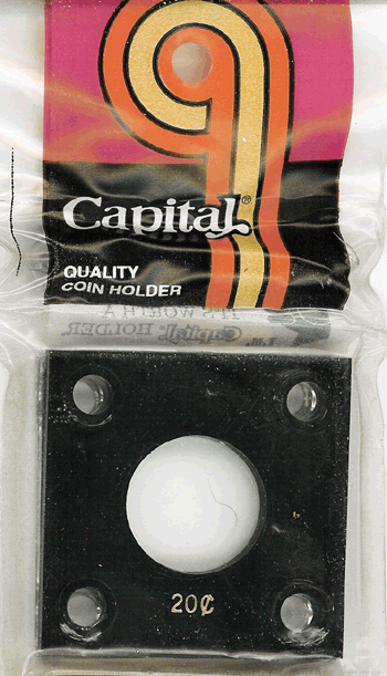 Capital Plastics 144 Coin Holder - 20 Cent Piece