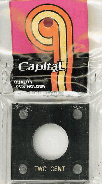 Capital Plastics 144 Coin Holder - 2 Cent Piece