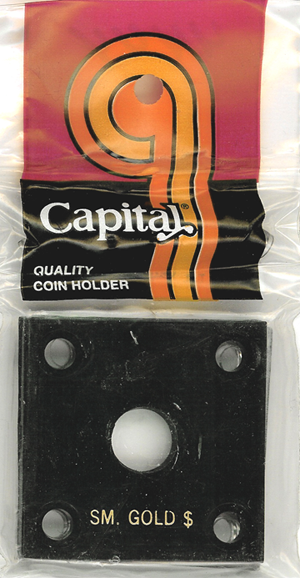 Capital Plastics 144 Coin Holder - Sm. Gold Dollar (Type 1)