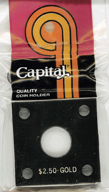 Capital Plastics 144 Coin Holder - $2.50 Gold Piece