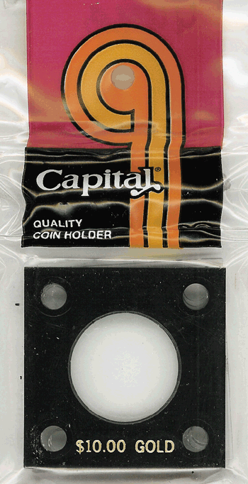 Capital Plastics 144 Coin Holder - $10 Gold Piece