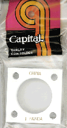 1 oz Panda Capital Plastics Coin Holder 144 Type White 2x2