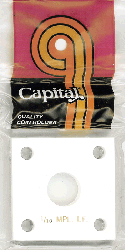 1/10 oz Maple Capital Plastics Coin Holder 144 White 2x2