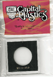 $20 Gold Capital Plastics Coin Holder Krown Black 2.5x2.5