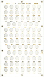 Roosevelt Dimes 1977 Capital Plastics Coin Holder White 8x14